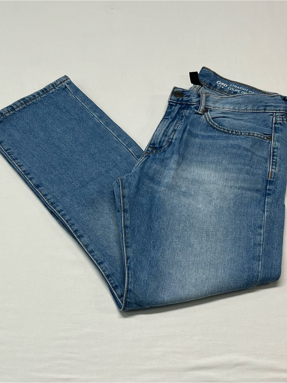GAP Women's Light Blue Straight-Leg Jeans 30x30 casual every day trendy 1391